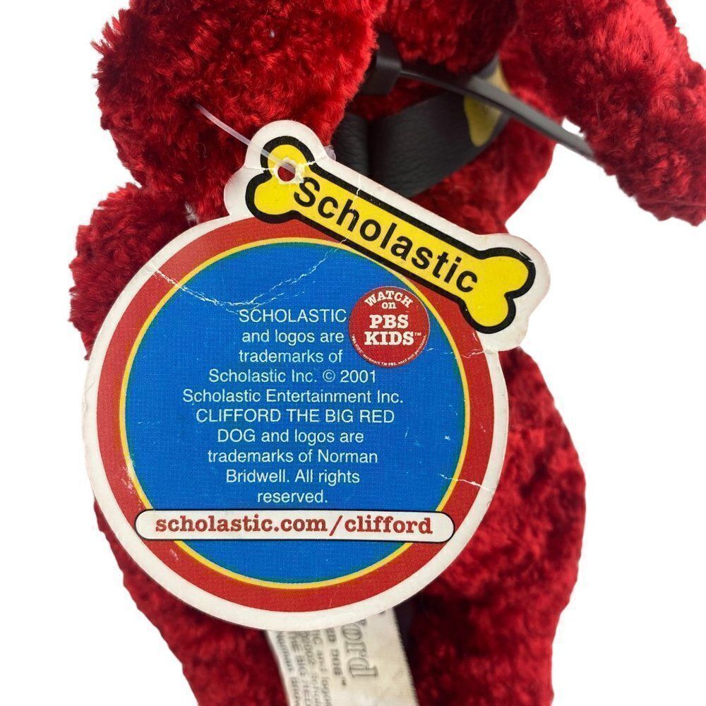 Scholastic vintage 2002 Clifford The Big Red Dog Plush 8" - Picture 8 of 9